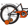 Детский велосипед NOVATRACK URBAN 18” чёрно-оранжевый 183URBAN.BK22