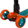 Кикборд NOVATRACK RAINBOW PRO TRANSPARENT NEW сине-оранжевый 120PROT.RAINBOW.BL22